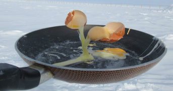Фотографии застывшей еды от полярников